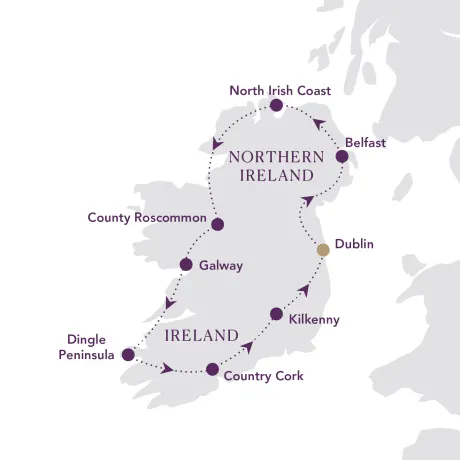 Itinerary map