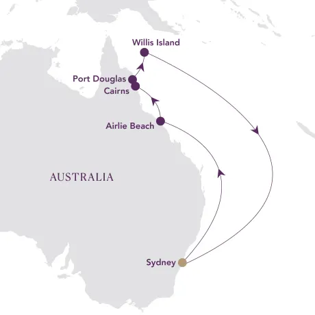 Itinerary map