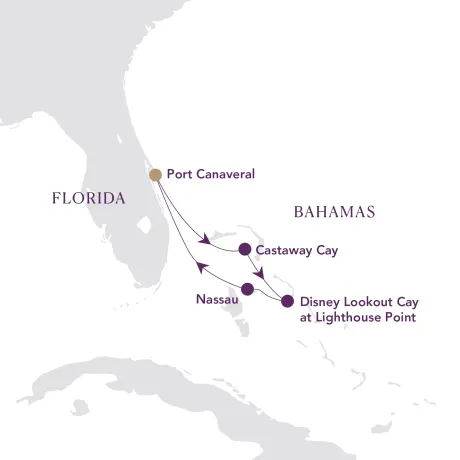 Itinerary map