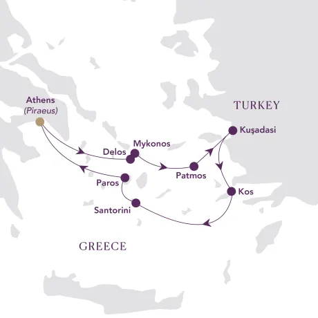 Itinerary map