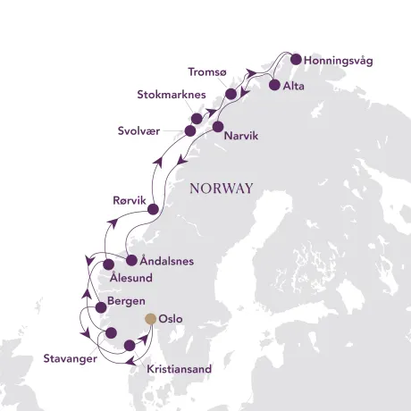 Itinerary map