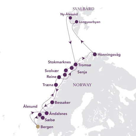 Itinerary map
