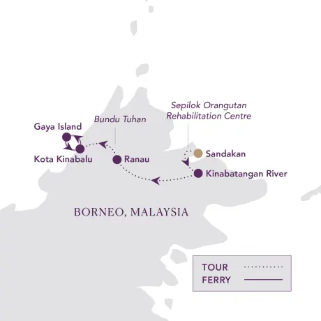 Itinerary map