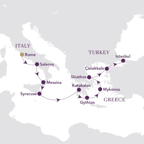 Itinerary map