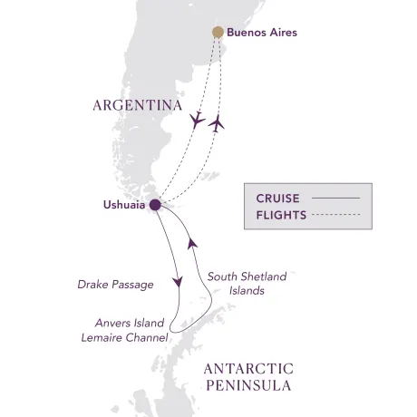 Itinerary map