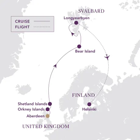 Itinerary map