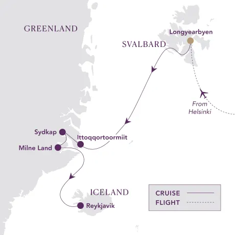 Itinerary map