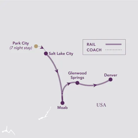Itinerary map