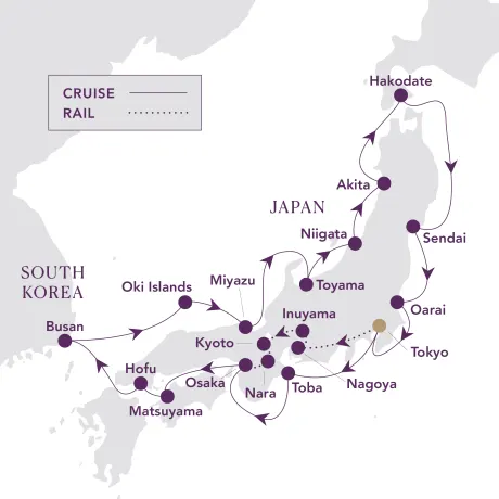 Itinerary map