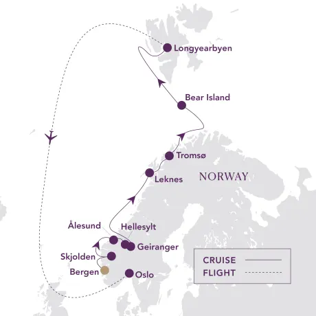 Itinerary map