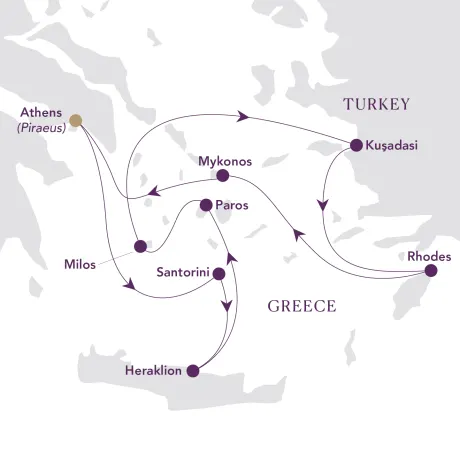 Itinerary map