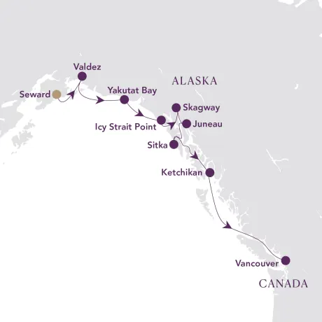 Itinerary map