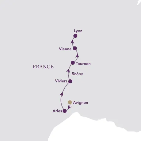 Itinerary map