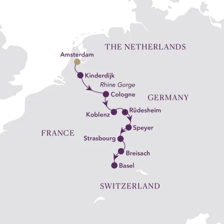 Itinerary map