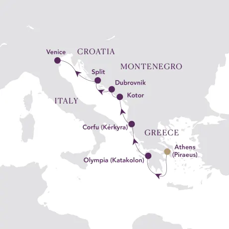 Itinerary map