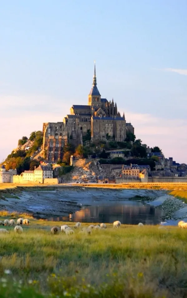 Mont Saint-Michel castle in Normandy, France