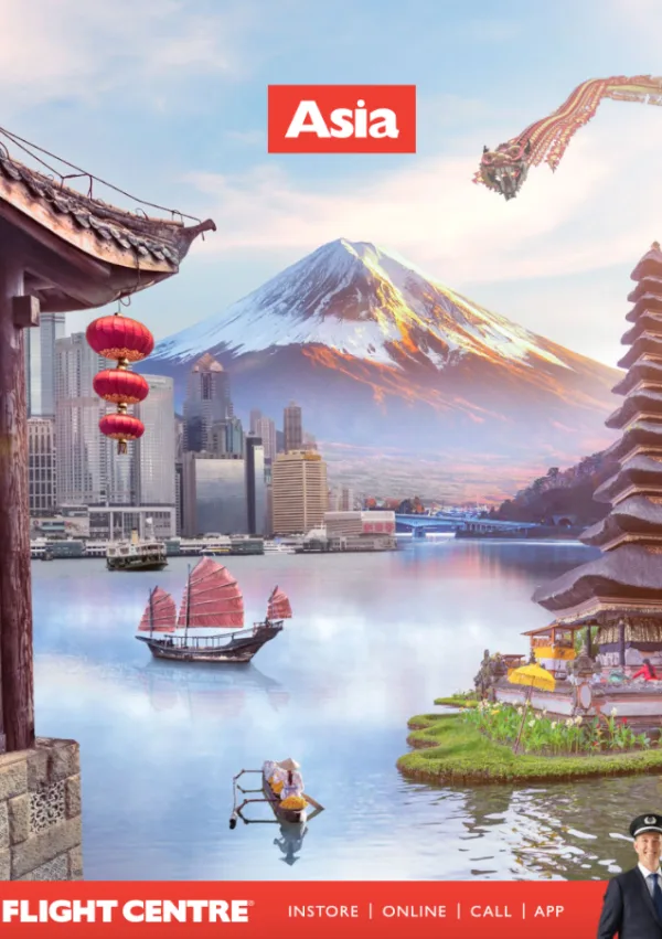 Asia Brochure Cover - Flight Centre NZ