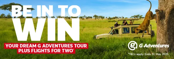 Be in to win your dream G-Adventures tour plus flights for two*