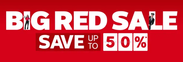 Big Red Sale - save up to 50%*