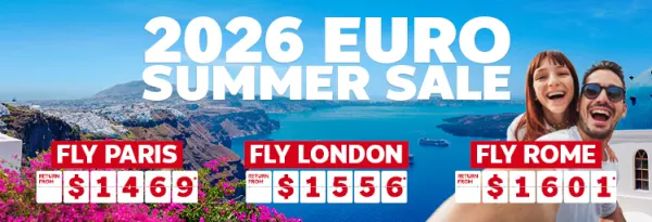 2026 euro summer sale fly paris $1469, fly london $1556, fly rome $1601