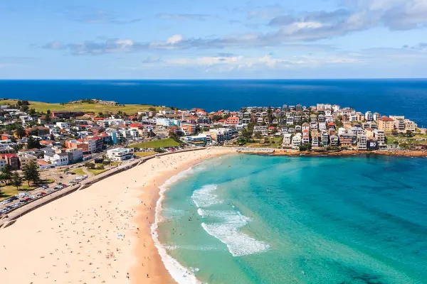Drone shot of Bondi Beach
