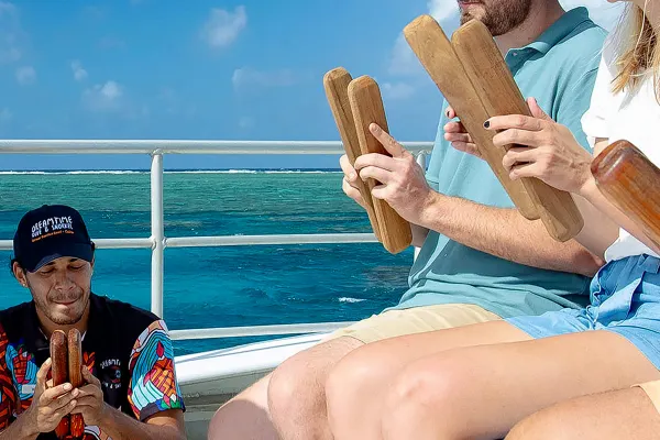 Sitting on ferry