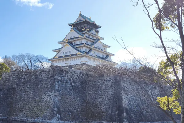Osaka Castle on a sunny day