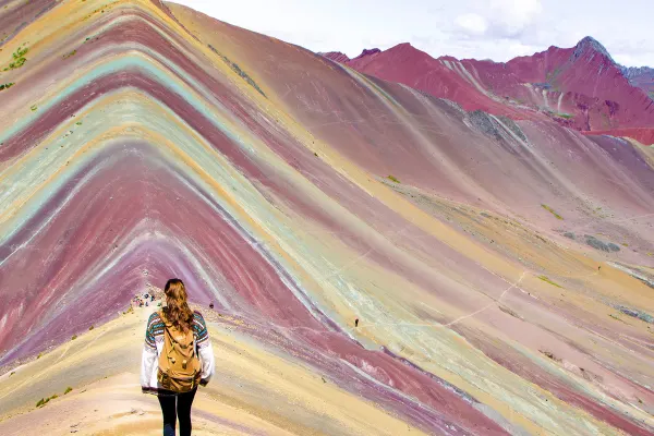 Colourful mountains in Peru