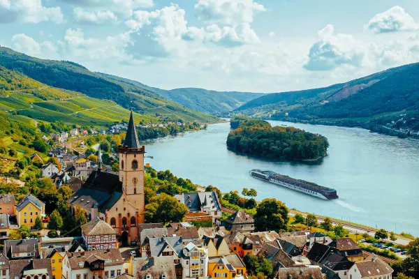 APT ship cruising down the Rhine river