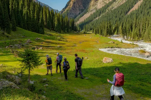 Group of people hiking