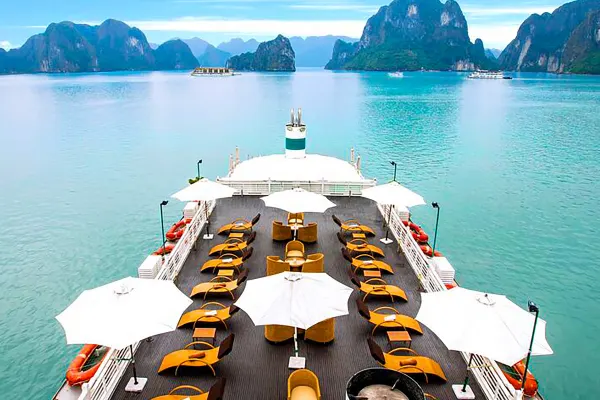 Top deck of ship