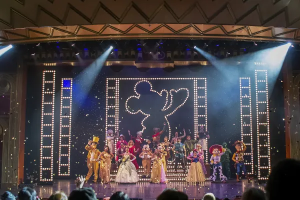Disney stage show on a Disney Cruise ship