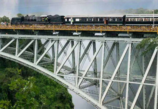 Steam Across Victoria Falls on a Luxury Train Tour luxury travel