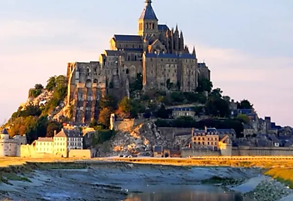 Mont Saint-Michel castle in Normandy, France