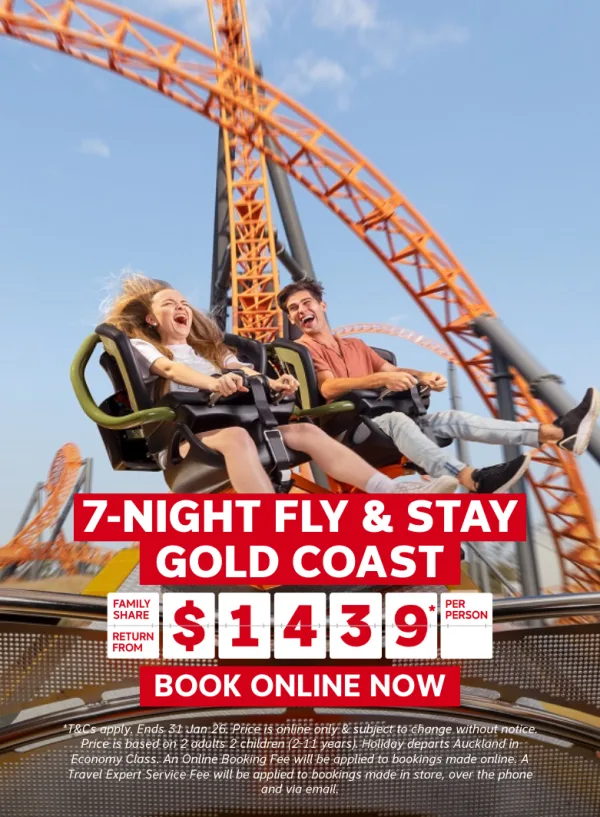 7-NIGHT FLY & STAY GOLD COAST FAMILIES