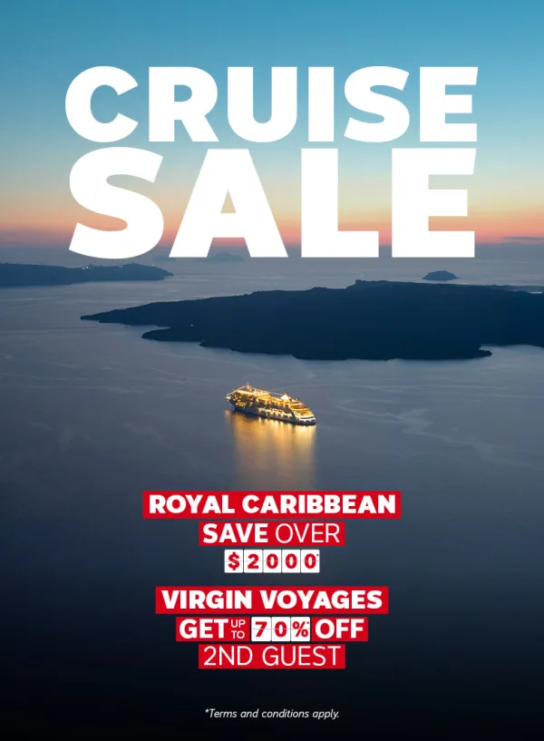 Cruise Sale on now! Save on Royal Caribbean, Virgin Voyages and more!