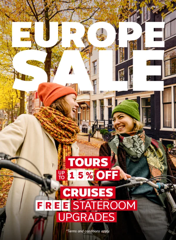 Europe Sale! Save on Fall travel to European destinations