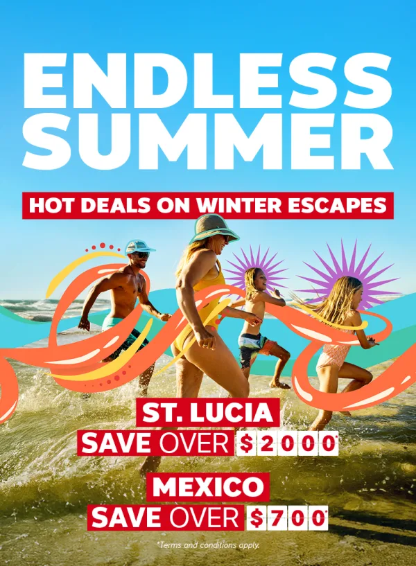 Keep Summer going! Check out these hot deals on warm Winter escapes