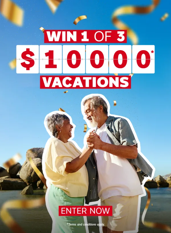 Win one of three $10,000 vacations with our 30th Birthday contest!