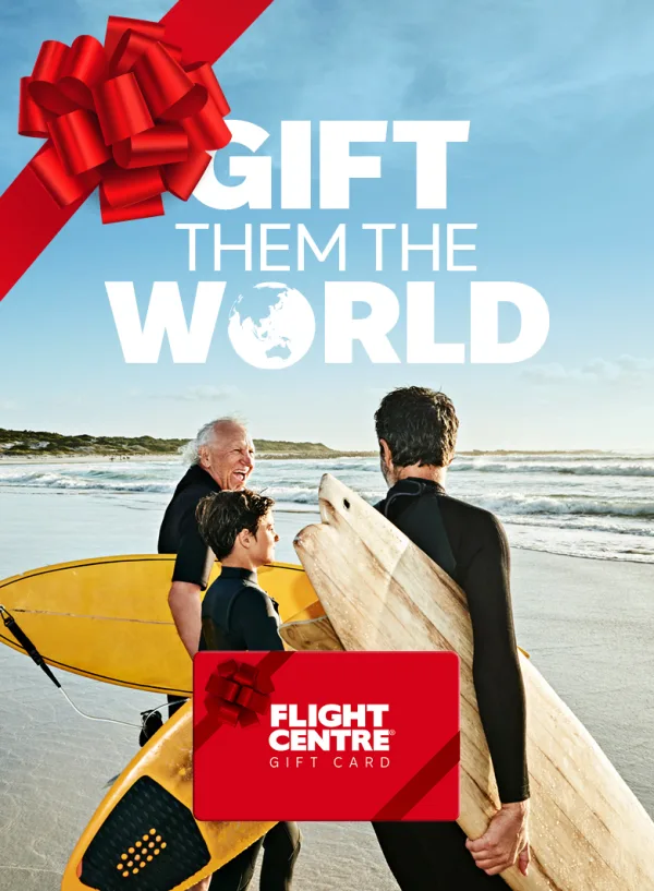 Gift Dad the world with a Flight Centre gift card!