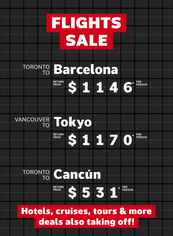 Check out these RED HOT flight deals!