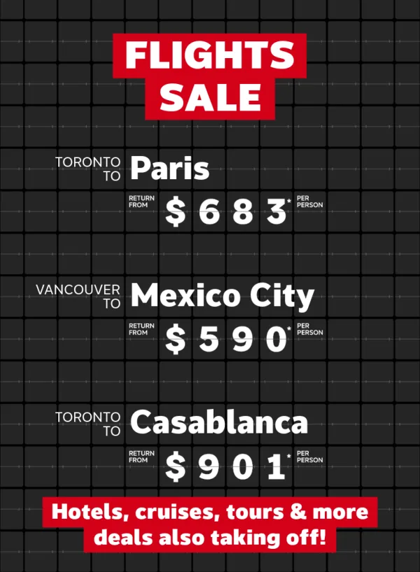 Check out these RED HOT flight deals!