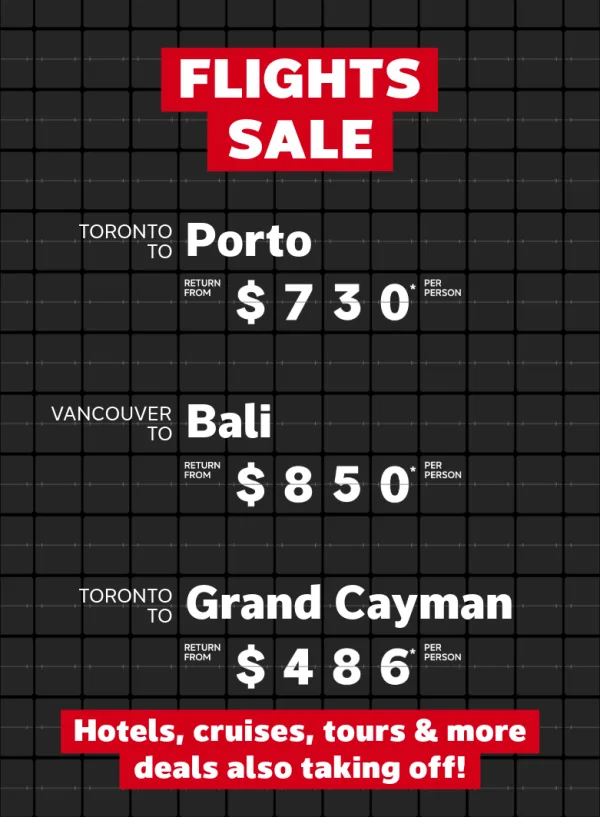 Flights Sale - Dec 15-22