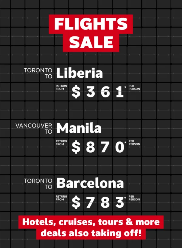Check out these flight deals to Costa Rica, the Philippines, Spain and more!