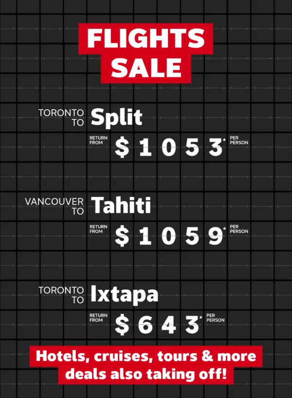 Flights Sale - July 21-28