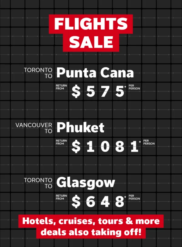 Check out these RED HOT flight deals!