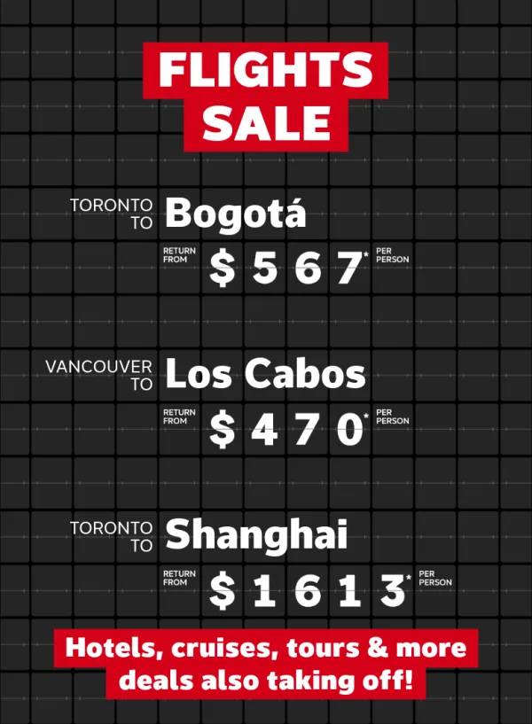 Check out these RED HOT flight deals!