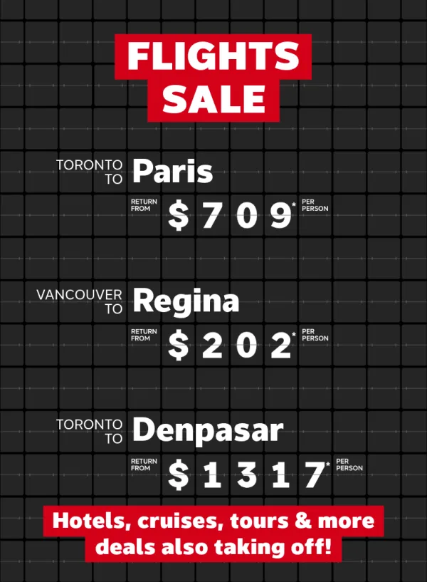 Check out these RED HOT flight deals!