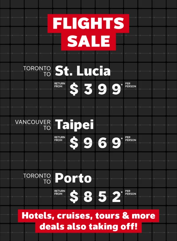 Check out these RED HOT flight deals!