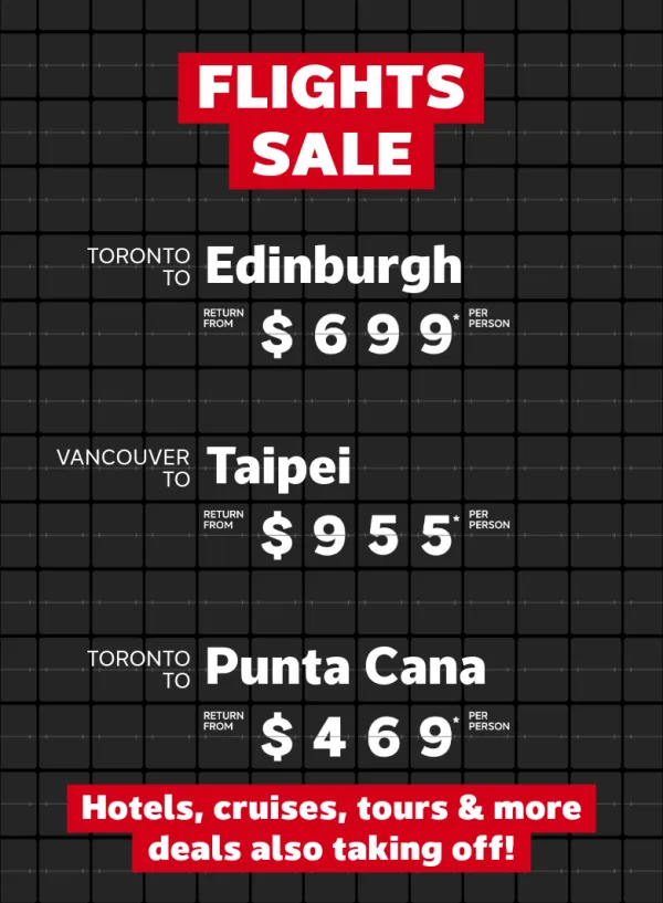 Hot flight deals to top destinations